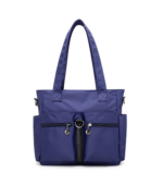 Azura Everyday Lightweight Nylon Ladies Shoulder Tote Bag (Blue)