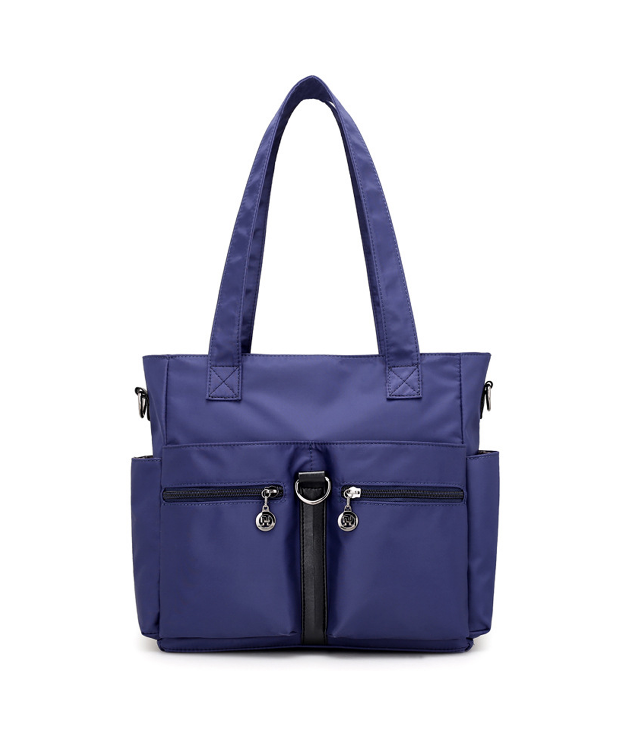 Azura Everyday Lightweight Nylon Ladies Shoulder Tote Bag (Blue) Azura Everyday Lightweight Nylon Ladies Shoulder Tote Bag (Blue) - Image 1