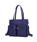 Azura Everyday Lightweight Nylon Ladies Shoulder Tote Bag (Blue) - Image 3