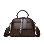 Marceline Classic PU Ladies Satchel Handbag (Coffee)