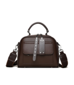 Marceline Classic PU Ladies Satchel Handbag (Coffee)
