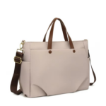 Rosabella Oxford Ladies Casual Shoulder Tote Bag (Cream)