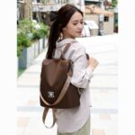 Celestia Laidies Tote backpack (Coffe Brown) - Image 3