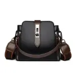 Marina PU Ladies Shoulder Bag (Black)