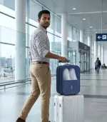 PackEase Travel Shoe Storage Bag (Blue) - Image 2