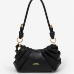 Rosette Knot Hobo Bag Black