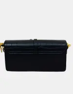 Black Braided Strap Sling Bag Black - Image 3